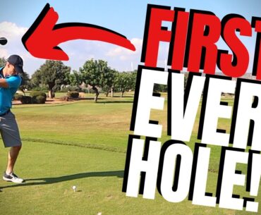 FIRST EVER TIME ON A GOLF COURSE!?