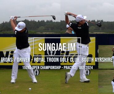 Sungjae Im Golf Swing Driver & Irons - Royal Troon (South Ayrshire, Scotland) July, 2024.