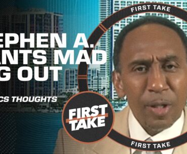 Stephen A. wants Mad Dog THROWN OUT after his Team USA Olympics comments 😠 | First Take