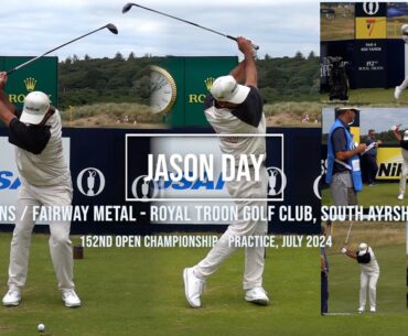 Jason Day Golf Swing Fairway Metal & Irons - Royal Troon (South Ayrshire, Scotland) July, 2024.