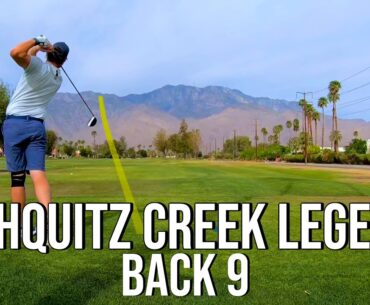 PALM SPRINGS MUNI GOLF @ Tahquitz Creek Golf Resort | BACK 9 Course Vlog with Hole Maps