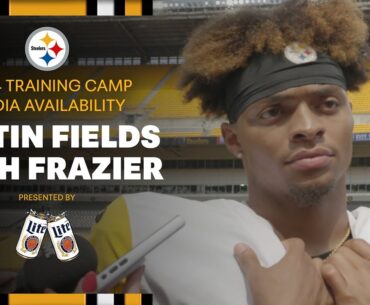 Justin Fields, Zach Frazier Media Availability (August 15) | Pittsburgh Steelers