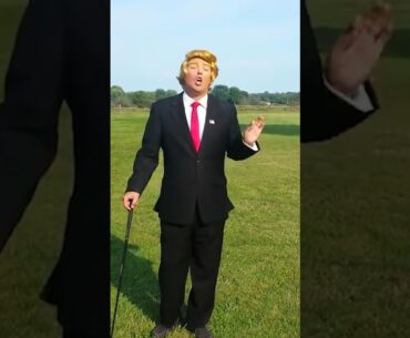 How to Throw a Golf Club with Donald Trump