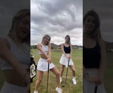 Dancing on the Fairway ⛳️💃 #Golf#dance#cuffit#golf#girls#duo#chiaratews