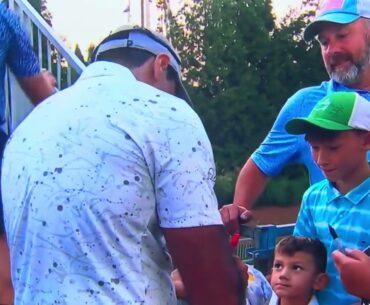 Aaron Rai 🏴󠁧󠁢󠁥󠁮󠁧󠁿 wins the Wyndham Championship 2024 1st career PGA Tour win ⛳️🎉🎊🎈 8-11-24