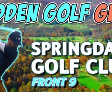 Mountain Golf HIDDEN GEM | Springdale Golf Club Course Vlog Part 1 | Shot Tracers