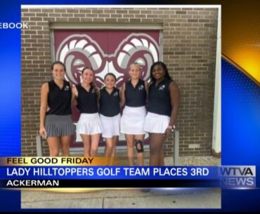 Lady Toppers golf team places third in golf competition