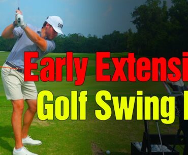 Eliminate Early Extension in the Golf Swing With This DRILL