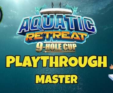 MASTER Playthrough, Hole 1-9 - Aquatic Retreat 9-hole cup! *Golf Clash Guide*