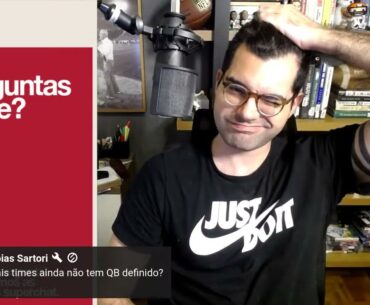 🏈🔴 LIVE! 1 hora e 50 Perguntas & Respostas da NFL na porta da temporada '24