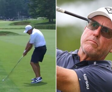 Phil Mickelson stuns LIV Golf crowd despite awful showing at Greenbrier event