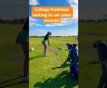 College freshman golfer looking to set records for ND. #golf #collegegolf #golfswing