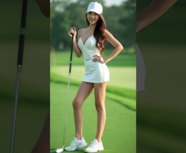 [ai model]  멋진 골프장 배경 Golf fashion #Golf