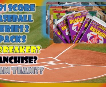 1991 Score Baseball Card Pack Opening | The Franchise + Dream Team Griffey Jr! #vintagebaseballcards