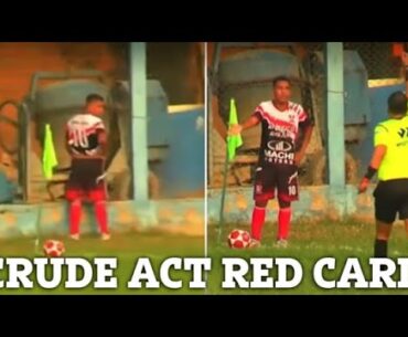 Watch Awkward Moment Footballer Gets Red Card for PEEING on the Pitch in Most Embarrassing Send-Off