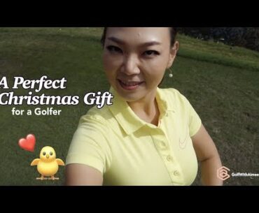 Perfect Christmas Gift for a Golfer 🎁  골퍼를 위한 크리스마스 선물 템 보이스 캐디 | Golf with Aimee