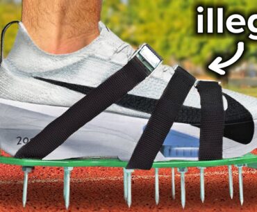 I Ran an All-Out Mile in ILLEGAL Shoes!