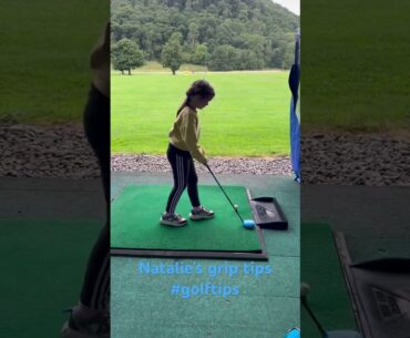 Natalie’s golf grip tips #golftips #juniorgolf #juniorgolfer #learngolf