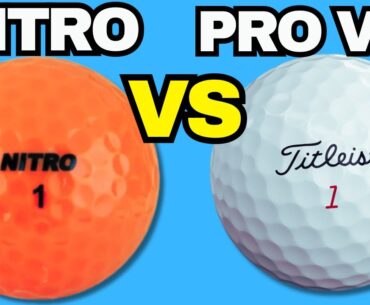 Cutting Open NITRO Golf Ball vs Pro V1x - What’s Inside?