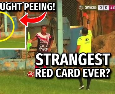 Player Sent Off for Urinating at the Sidelines