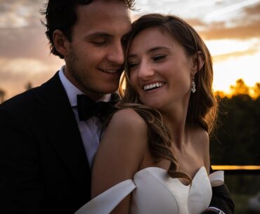 Snapshot of Joshua & Alexandra's Italian wedding at Monthill Golf Club