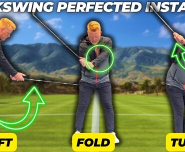 LIFT FOLD TURN | The Ultimate Golf Backswing Drill | Golf Tips