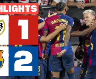 RAYO VALLECANO 1 - 2 FC BARCELONA | RESUMEN LALIGA EA SPORTS