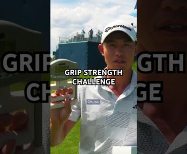 TOUR players test their grip strength 💪