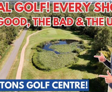 REAL GOLF: AVERAGE GOLFER TAKES ON PAULTONS GOLF CENTRE! 18 Hole Course Vlog 2024!