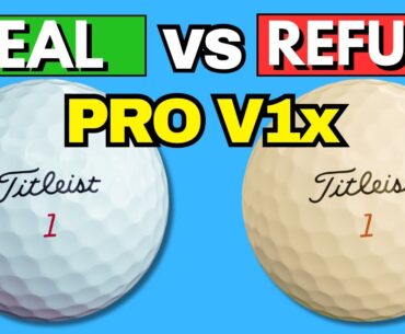 Inside a REFURBISHED Pro V1x vs NEW Pro V1x Golf Ball! (What’s Inside?)