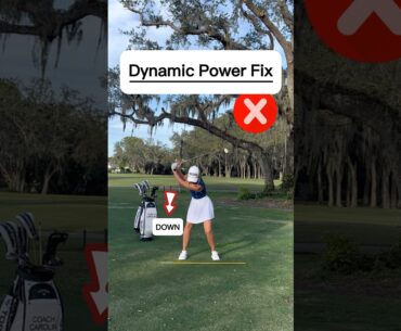 Feel the POWER with this move! #golfswing #golftip #golfinstruction #coachcarolin