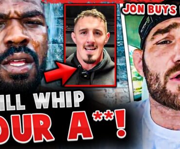 Jon Jones SNAPS + says he will WHOOP Tom Aspinall's A**! Sean Strickland has words for Jon Jones!