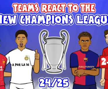 🏆24/25 CHAMPIONS LEAGUE DRAW🏆 Teams React