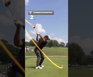 Major Champion Power Hitter Xander Schauffele Awesome Swing Motion & Slow Motion 2024