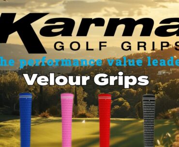 AFFORDABLE REPLACEMENT GOLF CLUB GRIPS!!! KARMA VELOUR GOLF GRIPS (6 Sizes & Colors)