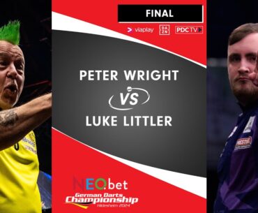 EURO TOUR EPIC! Peter Wright v Luke Littler | 2024 German Darts Championship