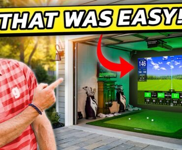 I Built a PRO Home Golf Simulator on a BUDGET - Here's How I Did It!