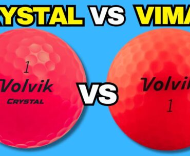 Cutting open VOLVIK Vimat vs Crystal Golf Balls! (What’s Inside?)