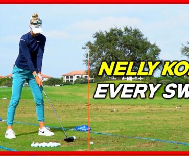 World No.1 "Nelly Korda" Iron-Hybid-Wood-Driver Swings & Slow Motions