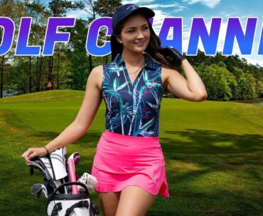 Mei Brennan balances golf ball in her cleavage and tees in underwear as she teases sexiest