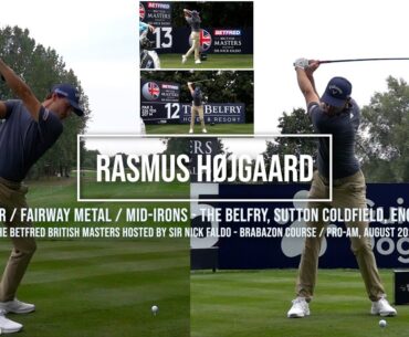 Rasmus Hojgaard Golf Swing Driver/Fairway Metal/Iron - British Masters, The Belfry, August 2024.