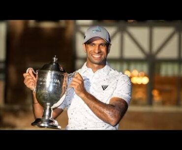 "I have a flight at 5:30am"- Aaron Rai's Wyndham Championship victory celebration #ga1wr7f