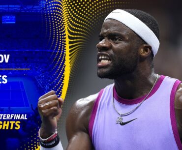 Grigor Dimitrov vs. Frances Tiafoe Highlights | 2024 US Open Quarterfinal