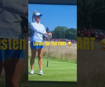 Lady Golfer Farts and Follows Through #mivillanofavorito4 #babymario #shortvideo #short