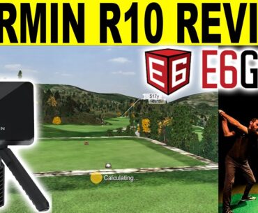 GARMIN R10 REVIEW - Playing E6 Connect iOS Golf Simulator Software (Discount Code)