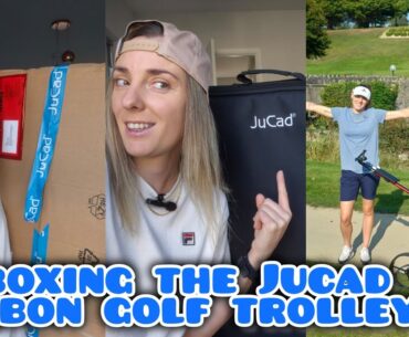 JuCad Carbon Golf Trolley - Unboxing and Review #golf