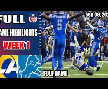 Los Angeles Rams vs Detroit Lions WEEK 1 FULL GAME 1st-Qtr 09/08/24 | NFL Highlights 2024