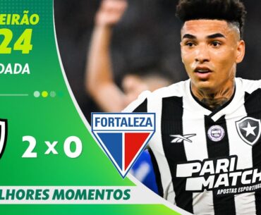 BOTAFOGO 2 X 0 FORTALEZA | MELHORES MOMENTOS | 25ª RODADA BRASILEIRÃO 2024 | ge.globo