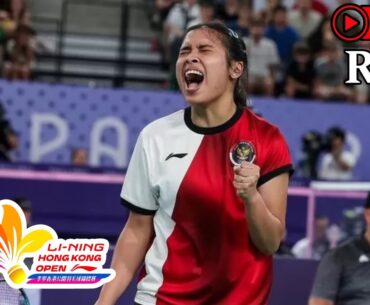 LIVE. Gregoria Mariska TUNJUNG (INA) VS (TPE) LEE Yu-Hsuan |LI-NING HONGKONG OPEN 2024