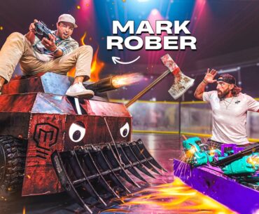 Dude Perfect vs Mark Rober: Battle Bots